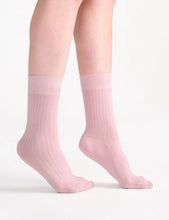 Load image into Gallery viewer, IDA CLASSIC RIB CREW SOCK - TULLE
