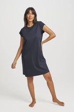 Load image into Gallery viewer, Supima Cap Sleeve Nightie Navy
