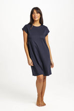 Load image into Gallery viewer, Supima Cap Sleeve Nightie Navy
