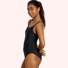 Load image into Gallery viewer, Tween/Teen Girls Period Swim One Piece - Black
