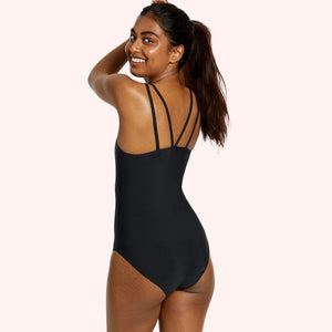 Tween/Teen Girls Period Swim One Piece - Black