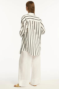 Corfu Stripe Shirt / Black