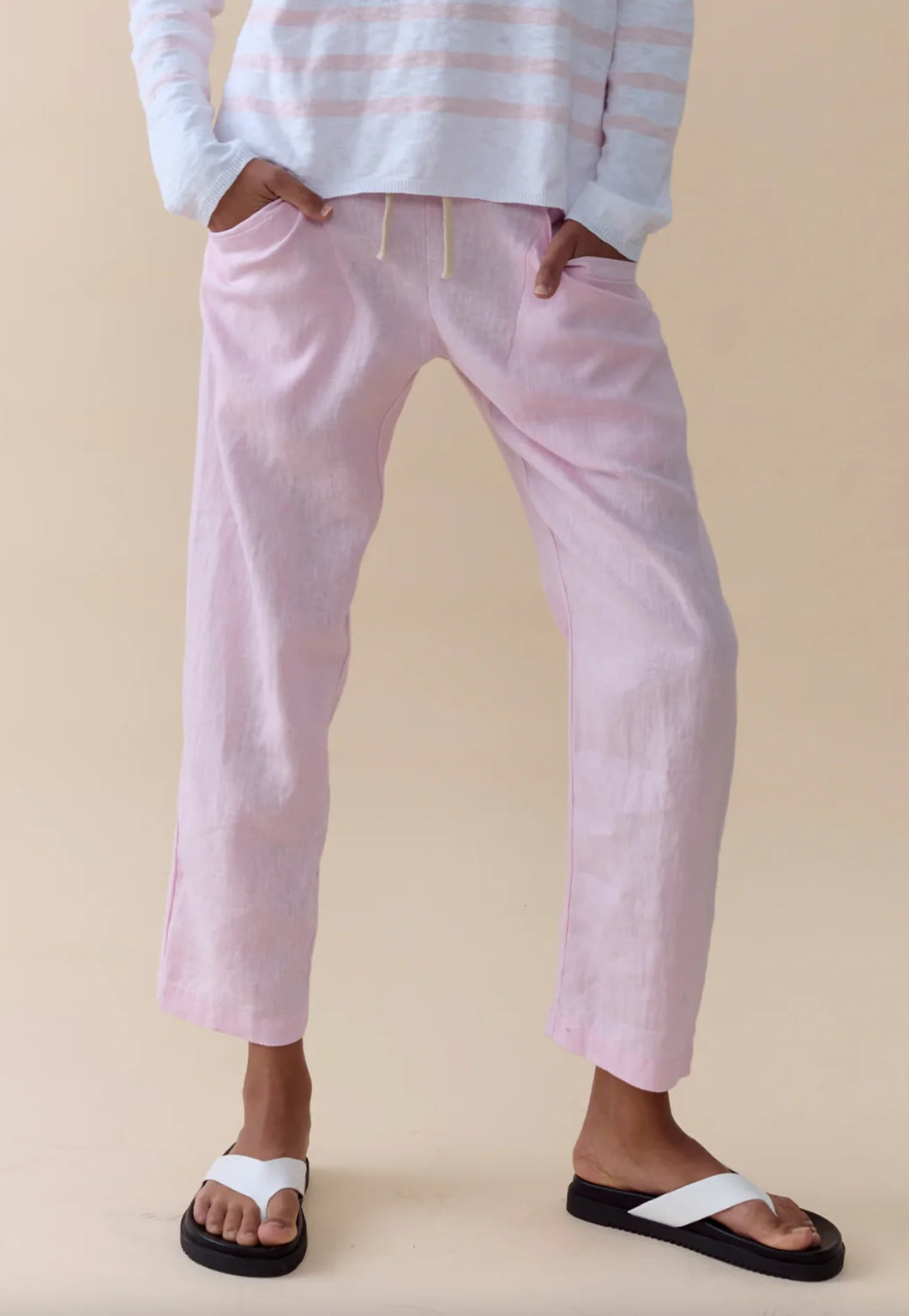 LL Luxe Linen Pant / Pink