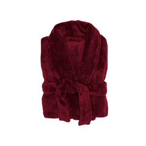 Bambury Microplush Bath Robe,  Merlot