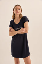 Load image into Gallery viewer, Nova Navy Bamboo Nightie
