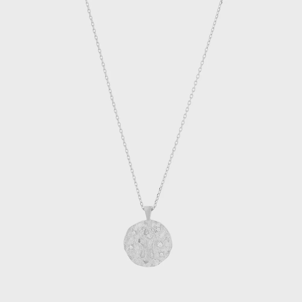 EMMANUELLE COIN NECKLACE - SILVER