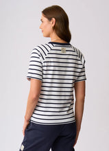 Load image into Gallery viewer, St James Top - White/Navy Stripe
