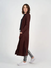 Load image into Gallery viewer, Bamboo Longline Pocket Cardigan - Burgundy
