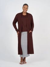 Load image into Gallery viewer, Bamboo Longline Pocket Cardigan - Burgundy
