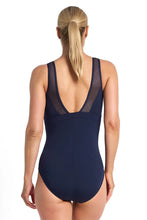 Load image into Gallery viewer, Rozella Taped High Neck One Piece - Sky
