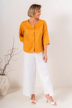 Load image into Gallery viewer, Marigold Linen Utility Jacket
