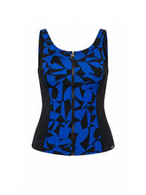 Load image into Gallery viewer, Regatta Chlorine Resistant Sleeveless Zip Up Tankini Top
