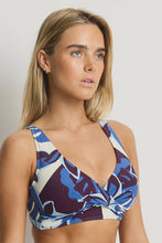 Load image into Gallery viewer, Rumba Cross Front Multifit Bra Denim Blue
