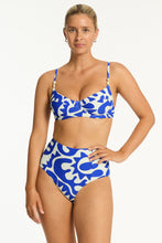 Load image into Gallery viewer, SEA LEVEL Seascape Panelled High Waist Pant / BLUE
