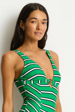 Load image into Gallery viewer, Voyage Chain Link Longline One Piece Kelly Green
