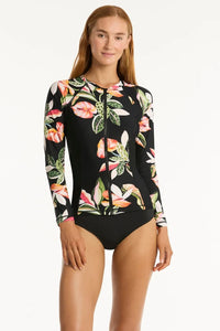 Sea Level Long Sleeved Rash Vest - Sundown