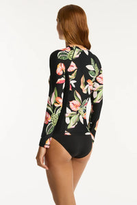 Sea Level Long Sleeved Rash Vest - Sundown