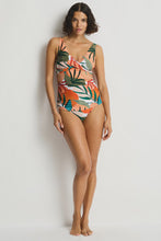 Load image into Gallery viewer, Tropaluxe Cross Front Tankini
