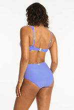 Load image into Gallery viewer, Varsity Longline Tri Bra / Cobalt
