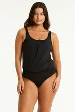 Load image into Gallery viewer, Eco Essentials Blouson Tankini / Black
