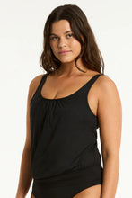 Load image into Gallery viewer, Eco Essentials Blouson Tankini / Black
