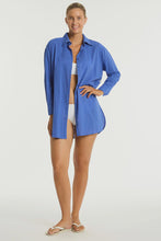 Load image into Gallery viewer, Heatwave Cover Up Shirt Blue
