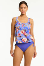 Load image into Gallery viewer, Blue Hawaii Blouson Tankini
