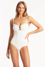 Load image into Gallery viewer, Spinnaker U Bar Bandeau One Piece / White

