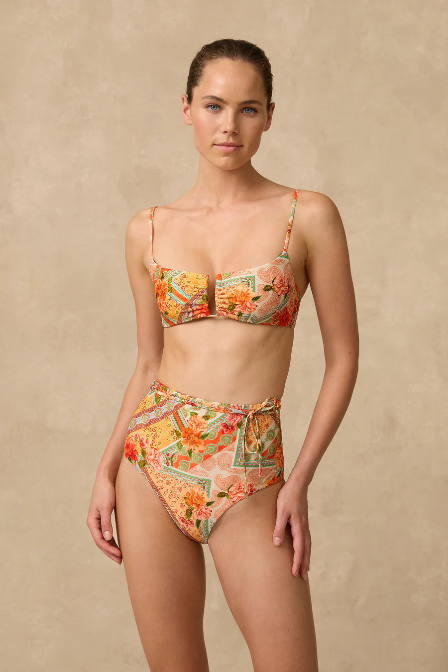 Rhiannon High Waist Belted Retro Pant