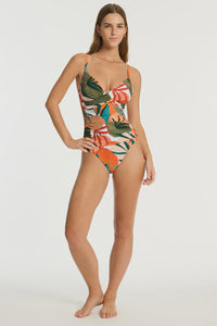 Tropaluxe Cross Front Scoop Back One Piece