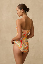Load image into Gallery viewer, Rhiannon Scarf Tie Bandeau One Piece
