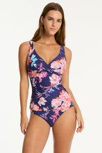 Load image into Gallery viewer, SEA LEVEL Indochine Cross Front Multifit Tankini / French Navy
