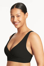 Load image into Gallery viewer, Honeycomb Cross Front Multifit Bra / Black
