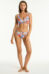 Rio Mid Bikini Pant - Iris