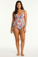 Load image into Gallery viewer, Rio Twist Front Tankini -Iris (Orange)
