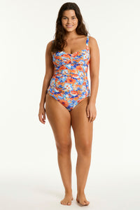 Rio Twist Front Tankini -Iris (Orange)
