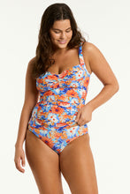 Load image into Gallery viewer, Rio Twist Front Tankini -Iris (Orange)
