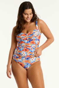 Rio Twist Front Tankini -Iris (Orange)