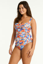 Load image into Gallery viewer, Rio Twist Front Tankini -Iris (Orange)

