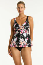 Load image into Gallery viewer, Belle Cross Front Swing Tankini / Black
