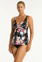 Load image into Gallery viewer, Belle Cross Front Swing Tankini / Black
