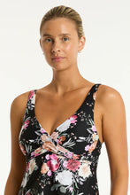 Load image into Gallery viewer, Belle Cross Front Swing Tankini / Black
