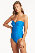 Load image into Gallery viewer, Honeycomb U Bar Bandeau One Piece
