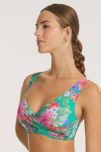 Load image into Gallery viewer, Pacifico Cross Front Multifit Bra Top Evergreen
