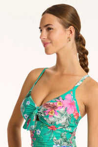 Pacifico Tie Front DD/E One Piece Evergreen