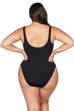 Load image into Gallery viewer, Black Arte Eco Kahlo One Size One Piece Swimsuit
