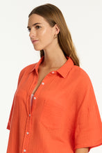 Load image into Gallery viewer, SEA LEVEL Sunset Aloha Shirt / FLAME
