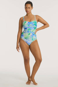 Key Largo Twist Bandeau One Piece Blue