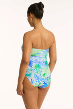 Load image into Gallery viewer, Key Largo Twist Bandeau One Piece Blue
