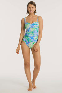 Key Largo Twist Front One Piece Blue